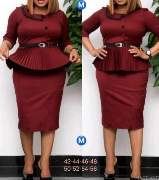 Classic Women Skirts and Blouse sizes L, XL, XXL - Image 2