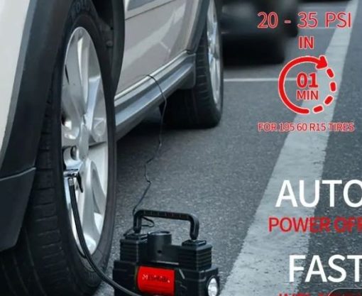 Meshuba 12V Portable Tyre Inflator Air Compressor 150PSI - Image 3