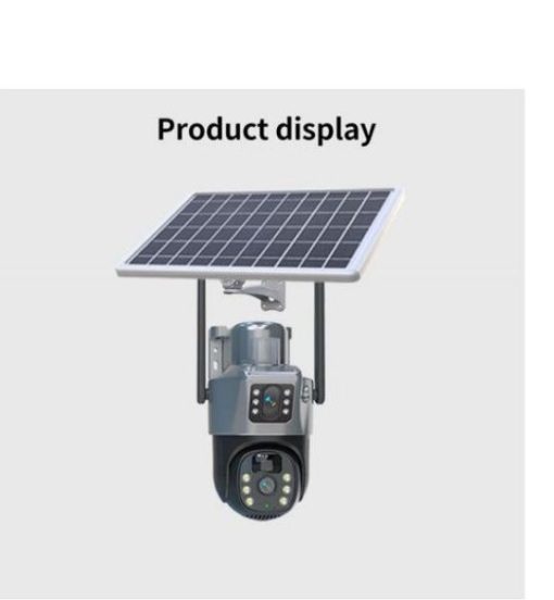 Solar Power Dual Lens PTZ CCTV Camera V380